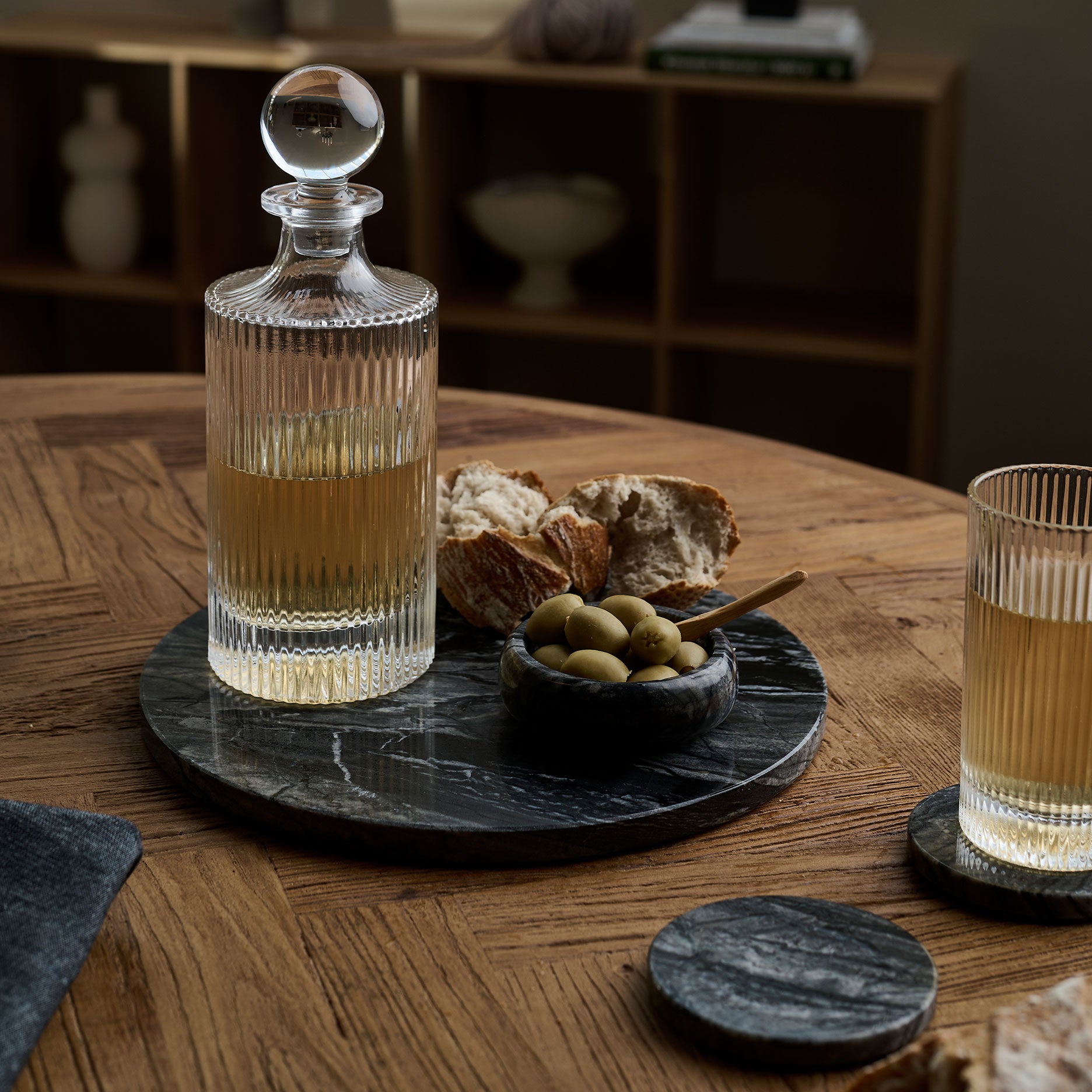 Marble II runde Marmorplatte